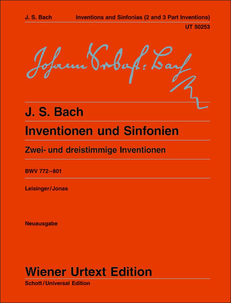 Inventions and Sinfonias BWV 772: 801 Two and Three Part Inventions Piano