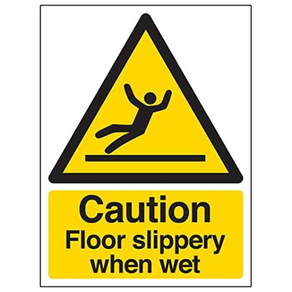 V Safety Eco Friendly Warning General - Caution Floor Slippery When Wet - 200 X 300mm — image 1