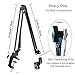 Etubby [Heavy Duty] Microphone Stand Adjustable Suspension Boom Studio Scissor Arm Mic Clip Holder Mount with Screw Adapter & Cable Management for Blue Yeti Snowball & Other Microphones