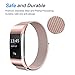 For Fitbit Charge 2 Replacement Bands, Letscom Stainless Steel Milanese Metal Replacement Accessories Wristband with Unique Magnet Lock for Fitbit Charge 2 HR