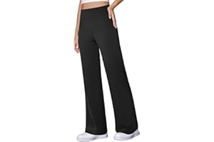 COPYLEAF Wide Leg Yoga Pants Women Stretch Dress Work Pants with Pockets Lounge Casual Sweatpants