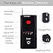 Wireless Camera Lens Detector for Spy Hidden Camera Bug Detector with Adjustable Detection Sensitivity GSM Voice Device Signal Bug RF Finder (Black)
