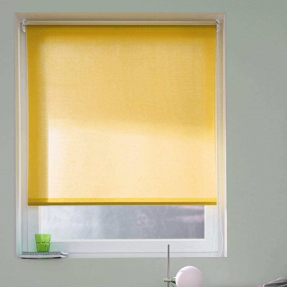 Madecostore Roller Blind Polyester Yellow 49 x 190 cm — image 1