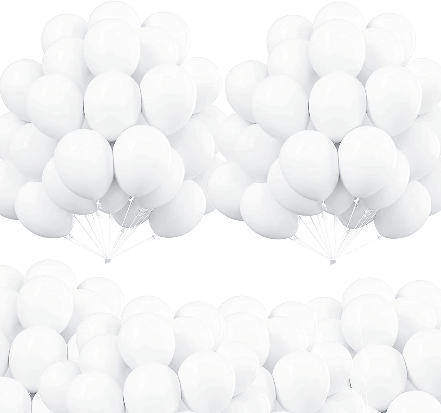 5 inch White Balloons Mini Pastel Latex Balloon,100Pcs Small Balloons Decorations Union Jack British Party Balloon HeliumBalloon for Victory Day,Union Jack Wedding,Christmas Party Decorations