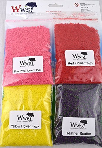 War World Scenics Grasfasern Blumen Streuung Set 1 – Modellbahn Modellbau Modell Basing Kit Diorama Tabletop Gelände…