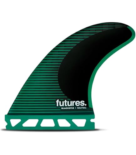 Amazon.com : Futures Fins Blackstix Twin + 1 Twin Fin Set : Sports