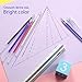 Blulu Heat Erasable Fabric Marking Pens with 8 Refills for Tailors Sewing, and Quilting Dressmaking, 4 Colors Heat Erasable Pens for Various Colors of Fabrics (12)