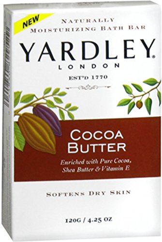 Yardley Cocoa Butter Bath Naturally Moisturizing Soap Bar - 4.25 Oz, 3 Pack by Yardley
