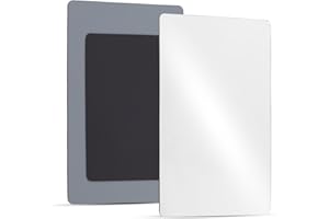 2pcs Strong Magnetic Locker Mirror, Small Mini Little Frameless Acrylic Magnet Self Adhesive Stick Mirror with Unbreakable Or