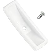 Low-Profile Sash Lift Handle for Andersen Double-Hung Windows, Set Screw | White Replacement Sash Finger Lift, Compatible with Perma-Shield Narroline Windows 1991-Present, Durable Plastic