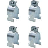 Baudelun 1-1/4" EMT Strut Clamps for Rigid Conduit and Pipe, 4 Packs Universal Steel Strut Clamps for Rigid Conduit and EMT, Standard Electro-Galvanized Assembled with Bolt and Nut