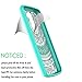 LG K10 Case,LG Premier LTE Case Clear,K10 Phone Case Unlocked with HD Screen Protector, AnoKe[Scratch Resistant] Colorful Flower Cute Women Girl Ultra Thin Slim TPU Phone Cover for LG K10 TM CH Mint