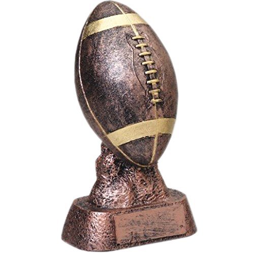 Decade Awards Football Bronze Finished Trophy - FFL Gridiron Award - 6 Inch Tall - Engraved Plate on - //coolthings.us