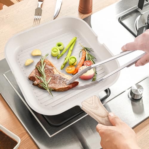 Cookware Set - Nonstick Pots and Pans Set Kitchen Cooking Pot and Pan Set with Lids, Non-stick Granite Cookware Sets Induction Pans for Cooking Set with Grill Pan, frying pan, Stockpot and Saucepan