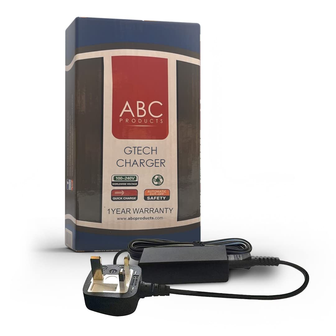 abc products Replacement Gtech Battery Charger for AirRam K9, Multi, AFT001, ATF024, ATF036, ATF037, ATF038, ATF039, ATF303, ATF305, AR29, AR30 Vacuum Cleaner Hoover