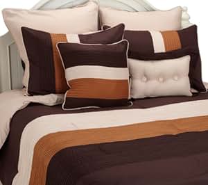 Amazon.com: Florence 8-Piece Bed in a Bag Comforter Set