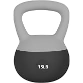 Leikefitness Soft Kettlebells,Weights for Women and Men,Home workout. | Color Coded Anti Slip Grip Kettlebell,Cushioned Impact-Resistant Base,Wide Handle Design