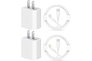 iPhone Charger Fast Charging【Apple MFi Certified】 2 Pack USB C Charger Block with 6FT USB C to Lightning Cables Compatible wi