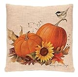 GBSELL Pillow Cover Owl Thanksgiving Turkey Cock Hen Pillow Case Sofa Throw Cushion Cover Home Decor,45cm45cm