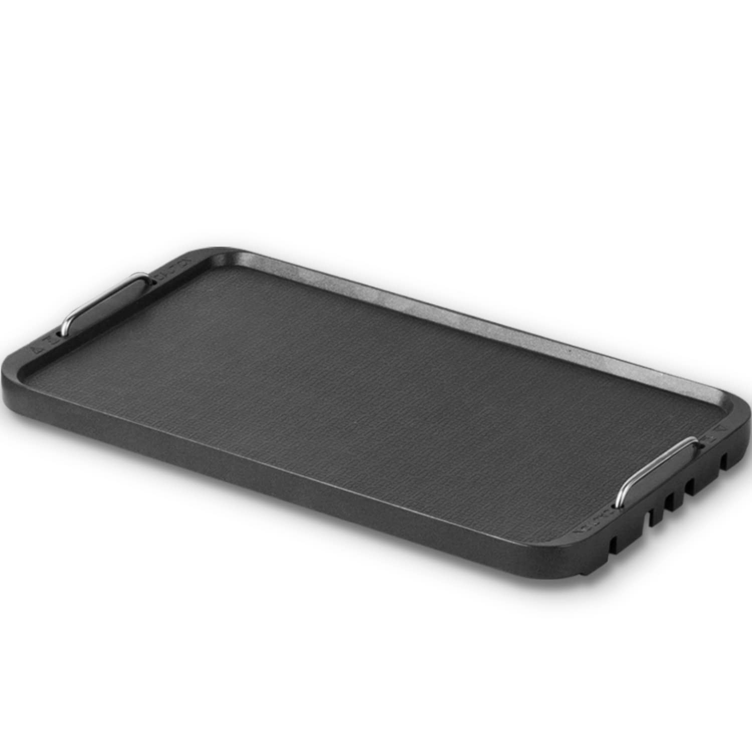 Photo 1 of Cusimax Stove Top Griddle, Non-Stick Pancake Griddle, Flat Top Grill for Gas Stove/Charcoal Grills/Smokeless Grills/Outdoor Grill or Campfire, Aluminum, Dishwasher Safe, 14.96" x 8.66"