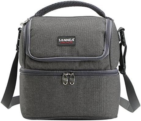 Adult Lunch Box Insulated Lunch Bag Large Cooler Tote Bag for Men, Women, Double Deck Cooler(Double Deck Cooler)