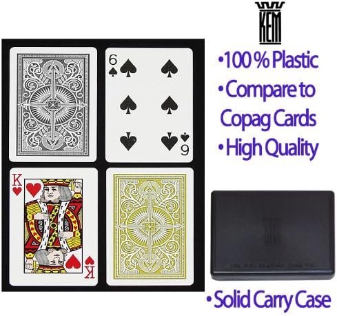 Arrow Black and Gold KEM Cards Narrow Standard 2-Pack