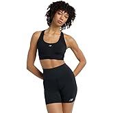 New Balance Women's NB Essential Run Bra, Black, XS (D-DD)