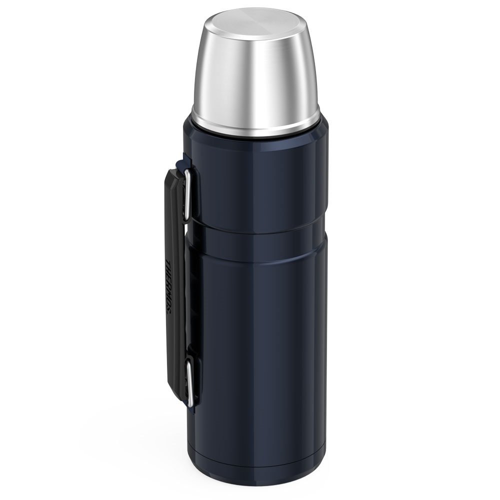 Thermos Stainless King 40 Ounce Beverage Bottle, Midnight Blue