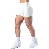 HAODIAN Women Seamless Gym Workout Impact Shorts 4.5'' Scrunch Butt Lifting Shorts