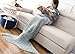 CASOFU Mermaid Tail Blanket Crochet Mermaid Blanket for Adult, All Seasons Warm and Soft Sleeping Blanket.