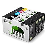 JARBO Replacement for Canon PGI-1200XL Ink Cartridge High Yield 4 Pack (1 Black 1 Cyan 1 Magenta 1 Yellow) Used in Canon MAXIFY MB2020 MB2320 Printer