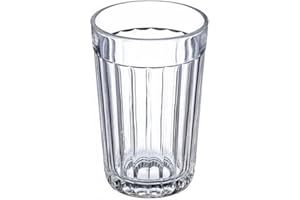 Russian Traditional Paneled Faceted/Granyoniy Hot Tea Glass, 8.5 oz, for Metal Holder/Podstakannik