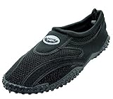 AimTrend Mens Water Pool Beach Aqua Shoe Black Black-12