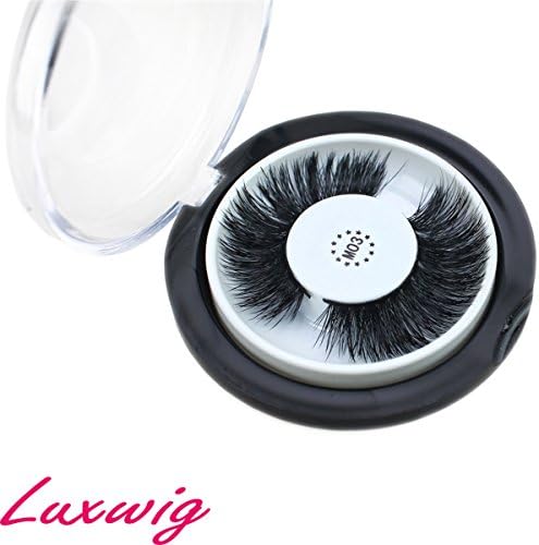 Luxwig 3D Mink Eyelashes Professional Handmade Full Siberian Mink Fur for Women Resusable and Natural Look (M03)