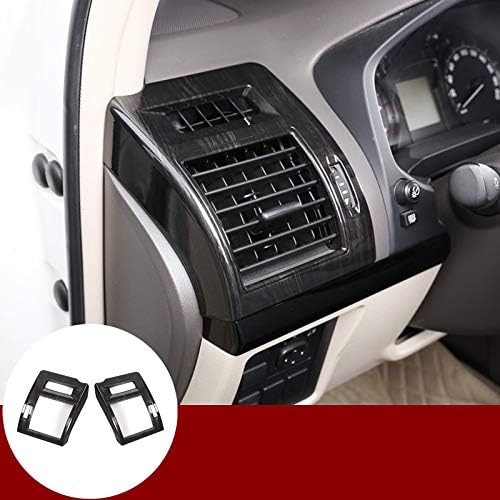 Black Dashboard Side Air Vent Outlet Trim Cover for Toyota Prado FJ150 2010-2019