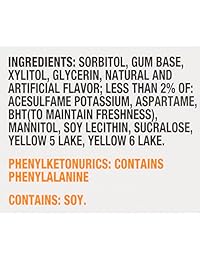 Trident Tropical Twist Sugar Free Gum – con Xylitol – 12 paquetes (168 piezas en total)
