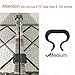 Do4U 10pcs Outdoor Patio Wicker Furniture Alignment Sofa Rattan Chair Sofa Fasteners Clip Sectional Connector (Medium-2.135 inches)