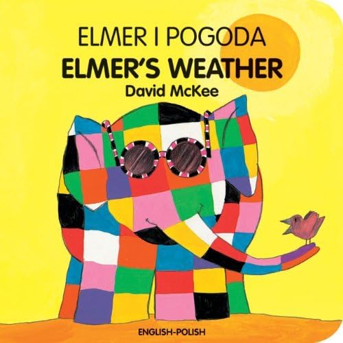 Elmer's Weather (English-Polish) (Elmer Board Books)