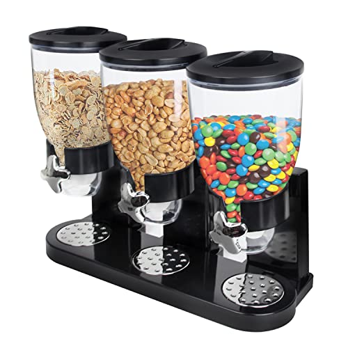 Triple Indispensable Food Dispenser for Countertop, Triple Control Dry