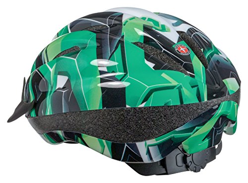 Schwinn Youth Intercept Helm - Grün, Mit Dial-Fit-System, 10 Belüftungsöffnungen & Abnehmbarem Visier