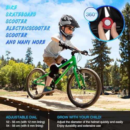Lixada Full Face Helmet Children Detachable Sports Safety Helmet Bicycle Helmet Children Sports Helmet for Children Safety Helmet for Cycling Skating