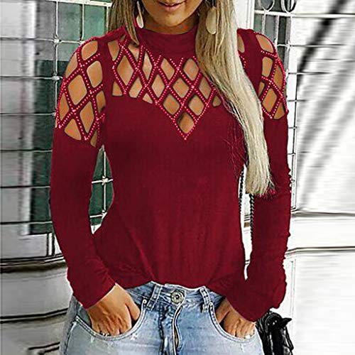 GOWOM Sexy Tops for Women Clothes for Women Kimonos for Women Womens Kimono Women Kimono Womens Kimonos Women Kimonos Womens Kimono White Kimono Cardigans for Women (WineRed,Large)