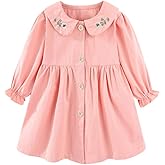 Mud Kingdom Girls Drees Peter Pan Collar Ruffle Lace Collared Long Sleeve Dress 2-8 Years