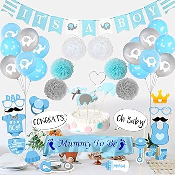 Amazon Com Baby Shower Decorations For Boy Oh Baby Letters
