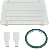 GeekTeches Splicing Tape Set Professional Splicing Block Kit Opening Cassette Leader Tapes for Revoxsonido 1/4 1/2 1/8 1 Inch Tape