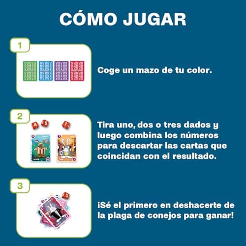 - Demasia2 Conejos | Juego De Mesa 7 Años O Más | Juegos De Mesa para 2 A 4 Jugadores | Juegos Infantiles | Juego Cartas Niños 15 Min | Regalo Niño 7 Años