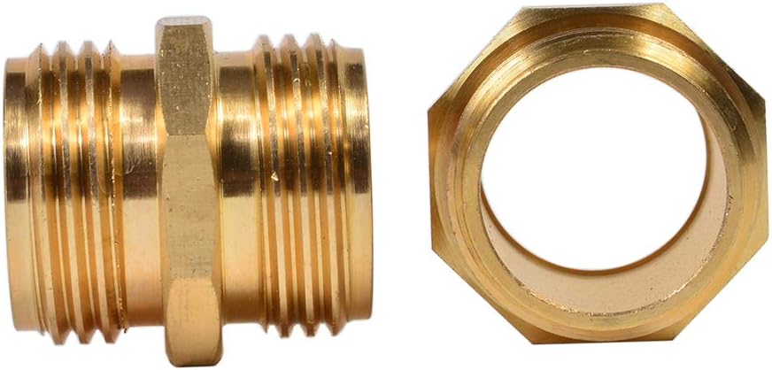 REGNHLIF 2 Pack 3/4" Brass Garden Hose End Caps with Washers : Garden & Outdoor