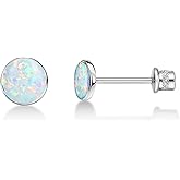 limerencia Hypoallergenic G23 Implant Grade Titanium Screw Back Earrings Tragus 20G Helix F136 Piercing Post for Sensitive Ears Cartilage