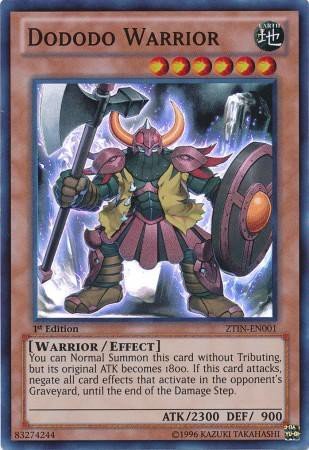 Yu-Gi-Oh! - Dododo Warrior (ZTIN-EN001) - 2013 Zexal Collection Tin - 1st Edition - Super Rare