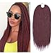 Refined 7Packs18inch 30stands/pack Senegalese Twist Crochet Braids 16 Colors Avaliable for Black Women Low Temperature Fiber Synthetic Braiding Hair Extensions (18inch,#530)